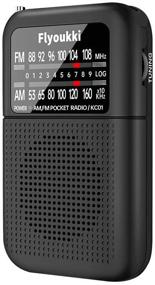 img 4 attached to 📻 Flyoukki Pocket Small Radio: Portable Mini AM FM Transistor Radio for Enhanced Reception during Walking and Exercising – 2 AAA Battery Powered (Black)