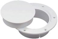 🔳 marinco n10863dw 3" deck plate: snap-in design for effortless installation - white логотип