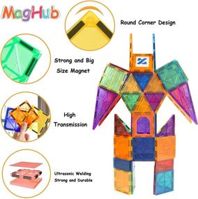img 2 attached to Magnetic Building Blocks Set - Innovative Novelty & Gag Toy for Kids and Adults