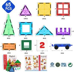 img 3 attached to Magnetic Building Blocks Set - Innovative Novelty & Gag Toy for Kids and Adults