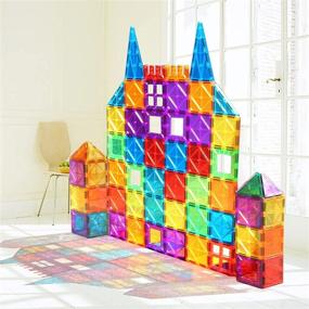 img 1 attached to Magnetic Building Blocks Set - Innovative Novelty & Gag Toy for Kids and Adults