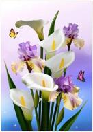 🌼 transform your home with superdecor 5d diamond painting kits - stunning calla flowers diy art for wall decor in white and purple logo