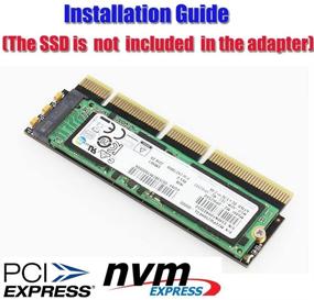 img 1 attached to Адаптер M.2 NVMe SSD NGFF в PCIe 3.0 X16/X4 - интерфейсная карта M Key для полной скорости работы (черный и золотой)