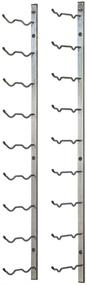 img 2 attached to 🍷 Stylish VintageView Wall Series - 18 Bottle Wall Mounted Wine Rack (Brushed Nickel) with Label Forward Design for Modern Wine Storage