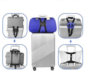 img 2 attached to 🔒 Secure Your Travel Essentials with Adjustable Suitcase Elastic Bungees