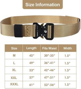 img 1 attached to Tactical Heavy Webbing Adjustable Military Men's Accessories in Belts