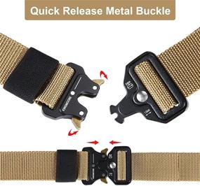 img 2 attached to Tactical Heavy Webbing Adjustable Military Men's Accessories in Belts