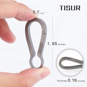 img 3 attached to TISUR Titanium Carabiner: The Ultimate Lightweight Keychain for Versatile Use