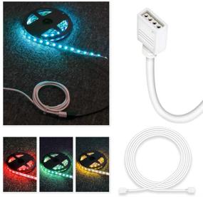 img 1 attached to EHoduolo 22 Pack 5050 4 Pin 10mm LED Strip Connector Kit: Enhance Your DIY Lighting Project with RGB Extension Cable, L Shape Connectors, Gapless Connector, and Male Connectors