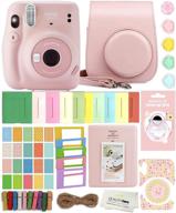 📸 fujifilm instax mini 11 camera bundle: case, album, and more - blush pink logo