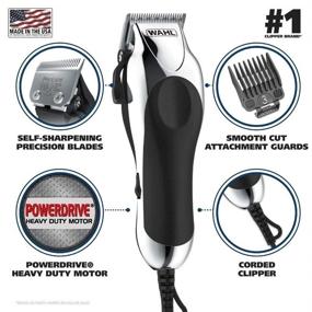 img 2 attached to 💇 Wahl Chrome Pro Haircutting Kit for Men – Ultimate Body Clipping, Trimming, & Grooming - Model 79524-2501