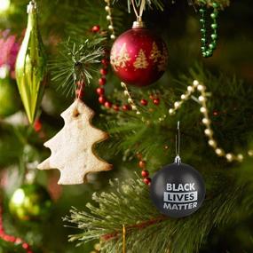 img 3 attached to 🌍 Black Lives Matter BLM Shatterproof Round Ball Ornament - Celebrate the Holidays with a Powerful Message