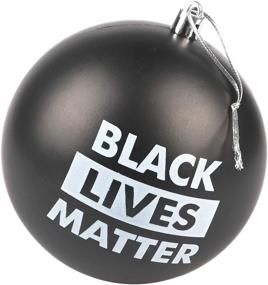 img 2 attached to 🌍 Black Lives Matter BLM Shatterproof Round Ball Ornament - Celebrate the Holidays with a Powerful Message