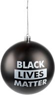 🌍 black lives matter blm shatterproof round ball ornament - celebrate the holidays with a powerful message логотип