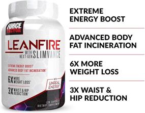 img 3 attached to LeanFire: Next-Gen SLIMVANCE Fat Burner for Weight Loss - Boost Metabolism, Energy, Focus, Force Factor, 120 Capsules