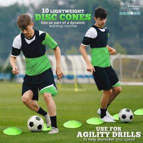 img 2 attached to 🏃 Enhance Your Athletic Skills with Big B Pro Sports Speed & Agility Training Set - Ladder, Cones, Parachute, Jump Rope, Resistance Bands - Ideal for Football, Soccer & Basketball Athletes