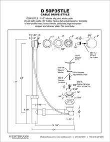 img 1 attached to Westbrass Tubular Cable Powder D50P35TLE 50