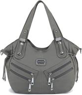 плечи scarleton zippers washed shoulder h147601 women's handbags & wallets for satchels логотип