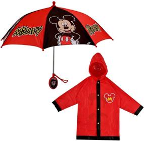 img 4 attached to 💦 Stay Dry in Style: Disney Little Slicker Umbrella Rainwear for Boys