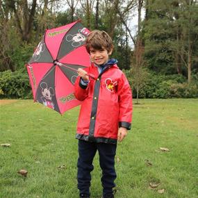 img 2 attached to 💦 Stay Dry in Style: Disney Little Slicker Umbrella Rainwear for Boys