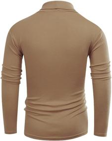 img 2 attached to Beauhuty Casual Turtleneck Pullover T Shirt Sports & Fitness and Running