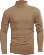 beauhuty casual turtleneck pullover t shirt sports & fitness and running logo