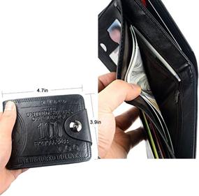 img 2 attached to 💼 SUI Men's Leather Dollar Wallet Billfold