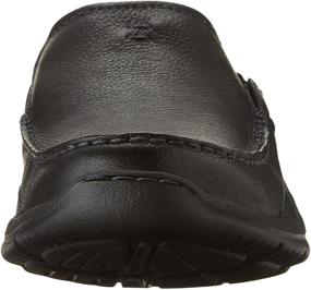img 3 attached to CLARKS Niland Energy Black Tumble Men's Shoes for Loafers & Slip-Ons
