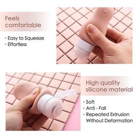 img 1 attached to Convenient Leakproof Silicone Conditioner Containers: Portable Solution for On-the-Go Needs