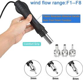 img 1 attached to 🔧 Highly Efficient Station NEWACALOX Digital Desoldering Gun NEW 858DUS 9PC