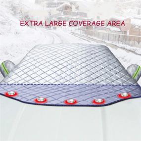 img 3 attached to Nnty Gluck Car Windshield Snow Ice Cover Winter Frost Cover - 5 Layers Protection for Most Cars SUV - Wiper Mirror Protector Covers Car Sunshades - Extra Thick Cover
