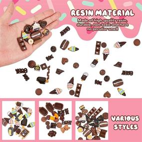 img 2 attached to 🍫 Assorted Chocolate Flatback Embellishments - Decorative Ornaments