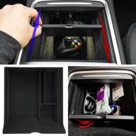 🚀 maximize storage and convenience with jojomark tesla model 3/y center console organizer tray logo