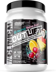 img 4 attached to 💪 Nutrex Research Outlift Value Size: Клинически дозированный препарат для предтренировочного скачка, ситрулин, ВСАА, креатин, бета-аланин, таурин, свободный от запрещенных веществ, 30 порций (Miami Vice) - Улучшите результаты своей тренировки!