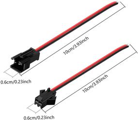 img 2 attached to RGBZONE 20Pairs JST SM 2Pin Plug Male to Female EL Wire Cable Connector Adapter for 3528 5050 LED Light Strip with Enhanced SEO