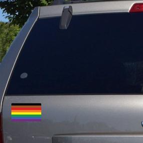 img 1 attached to 🌈 Dark Spark Decals: High-Quality, All-Inclusive Gay LGBT Pride Flag - Vibrant 5in Vinyl Decal for Cars, Laptops, Windows, and More!