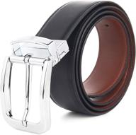 👔 gelante khaki s men's reversible leather belt - rotated 30° (2048) - enhanced accessories for men logo