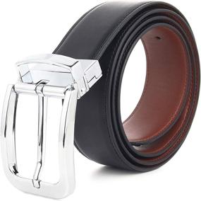 img 4 attached to 👔 Gelante Khaki S Men's Reversible Leather Belt - Rotated 30° (2048) - Enhanced Accessories for Men