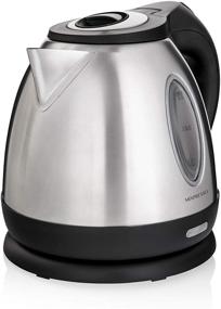 img 4 attached to 🍵 Mixpresso Stainless Steel Electric Kettle: Cordless 1.2L Pot for Fast Boiling Water - 1500W Strong and Portable Water Boiler with Boil Dry Protection