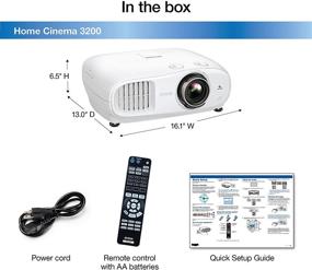 img 1 attached to Epson Home Cinema 3200 - 4K PRO-UHD 3-Chip Projector featuring HDR
