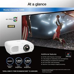 img 3 attached to Epson Home Cinema 3200 - 4K PRO-UHD 3-хиповый проектор с поддержкой HDR