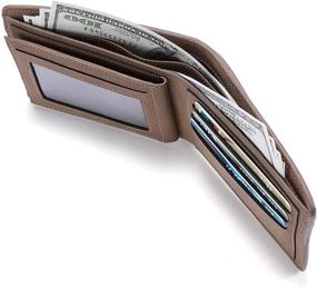 img 1 attached to Custom Engraved Leather Wallet: Stylish Men's Accessory in Wallets, Card Cases & Money Organizers