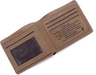 custom engraved leather wallet: stylish men's accessory in wallets, card cases & money organizers logo