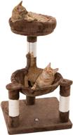 🐱 premium mwpo 28.7" cat tree: sisal scratching posts, hammock, plush perches - small cat tower for kittens - multiple colors! logo