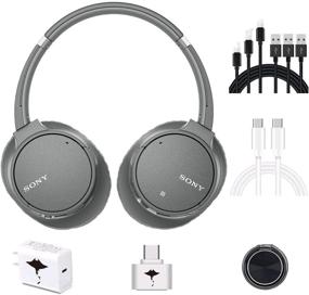 img 4 attached to 🎧 Sony WHCH700N: Wireless Noise Cancelling Headphones with Mic, Alexa Voice Control, and GM 7-in-1 Accessories (Gray)"