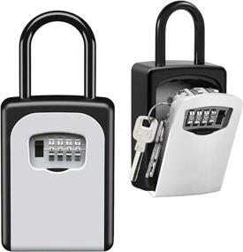 img 4 attached to 🔐 Secure and Convenient Key Lock Box for House Key - Portable, Weatherproof, Wall Mounted, 5 Key Capacity - Perfect for Realtors, Garage, and Outdoor Use! (1 Pack)