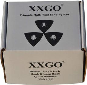 img 3 attached to 🔨 XXGO Pack of 3 Triangular Hook & Loop Oscillating Multitool Sanding Pads - Size 3-1/8 Inch, No.XG5508