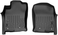 🚗 maxliner floor mats black - 1st row liner set for 2013-2021 toyota 4runner and 2014-2021 lexus gx460 logo