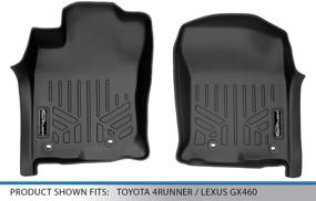 img 1 attached to 🚗 MAXLINER Floor Mats Black - 1st Row Liner Set for 2013-2021 Toyota 4Runner and 2014-2021 Lexus GX460