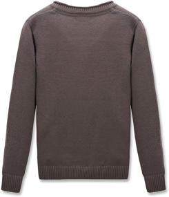 img 3 attached to 🧥 CUNYI Boys V-Neck Pullover: Stylish Cotton Knit Sweater for Comfortable Winter Fashion